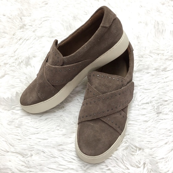 Frye Shoes - Frye Nina Suede Studded Slip on Sneakers Size 9M